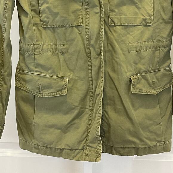 J. Crew Vintage Rip Stop Utility Jacket - Women Size XS - Olive Green - Picture 3 of 7